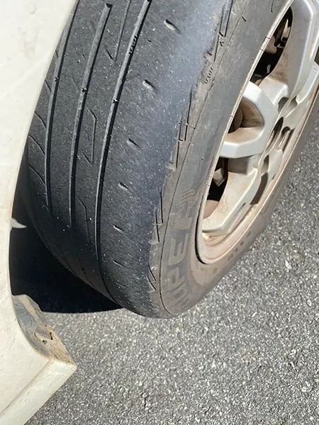 outer tire wear