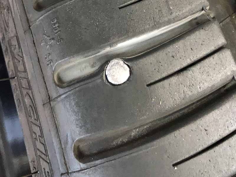 nail in tire