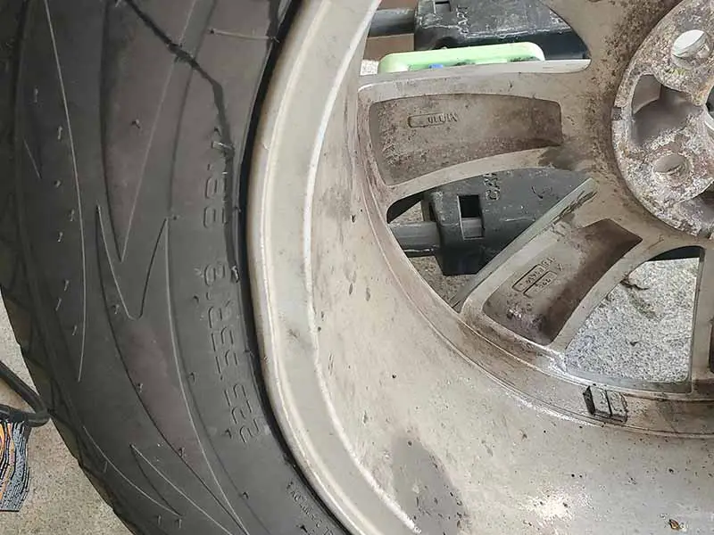 bent wheel