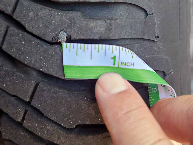 how close to sidewall can a tire be patched