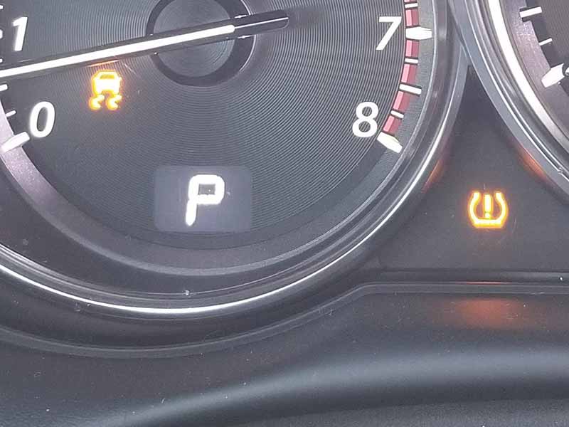 Traction Control and TPMS light illuminated on dashboard