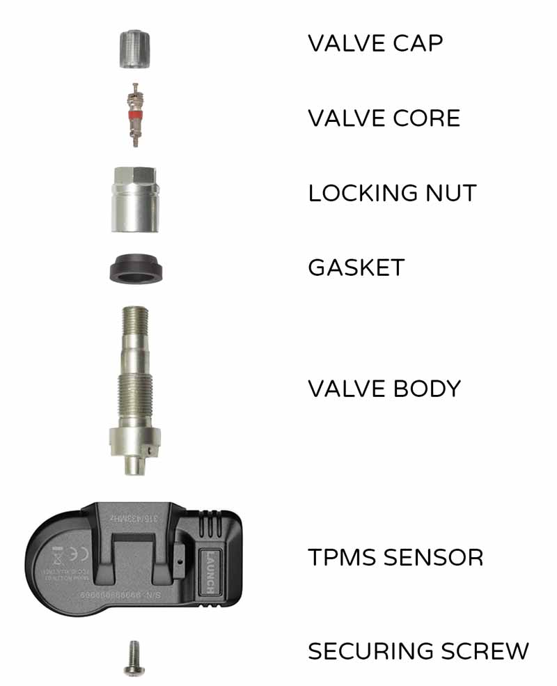 clamp in tpms sensor diagram