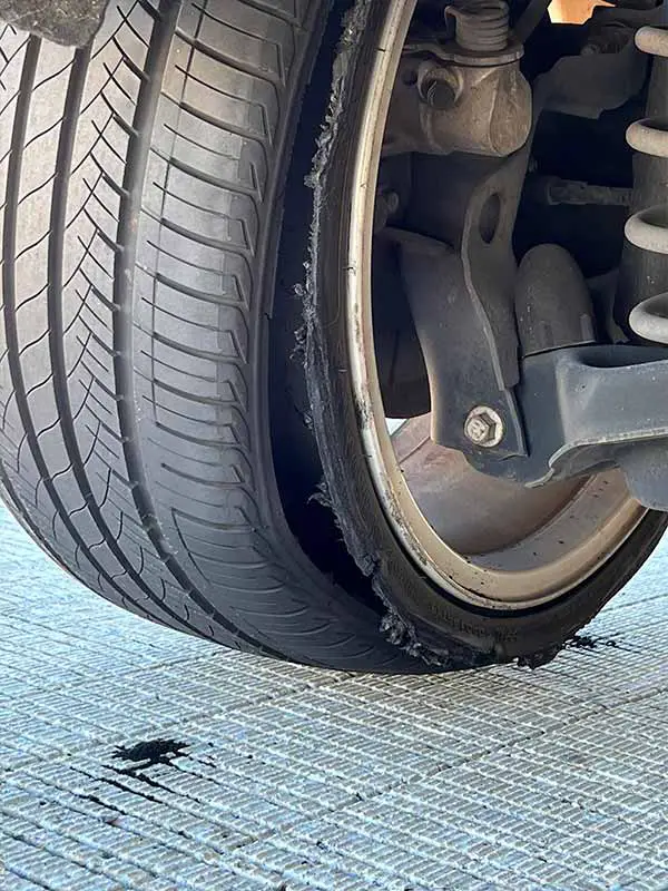 failed tire