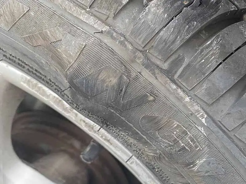small bulge in tire sidewall