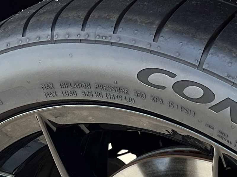 max psi for tires