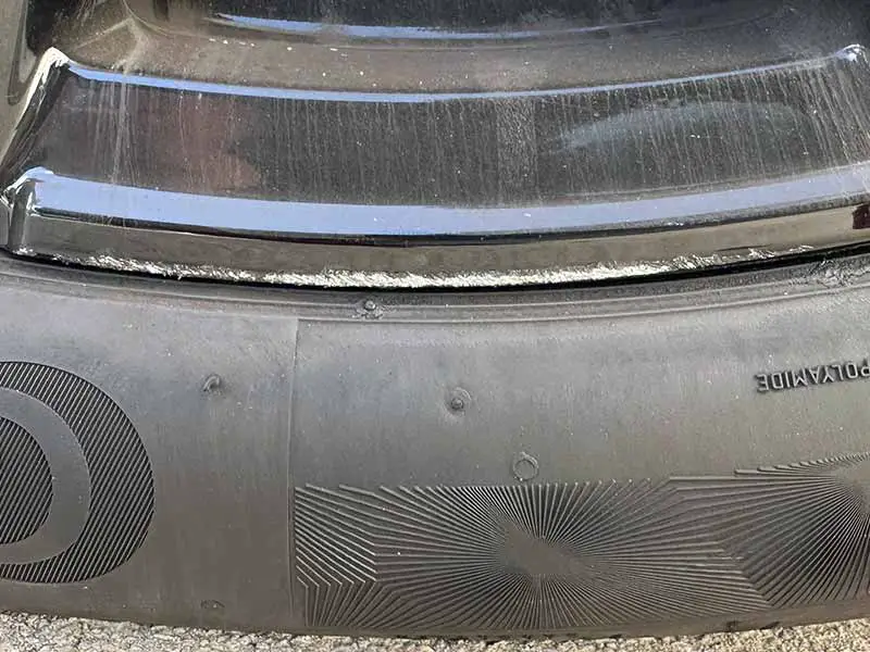 scratched rim example