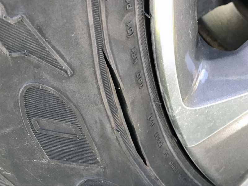 Slashed Tire Example