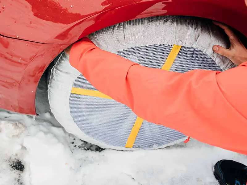 snow chains vs cables vs socks