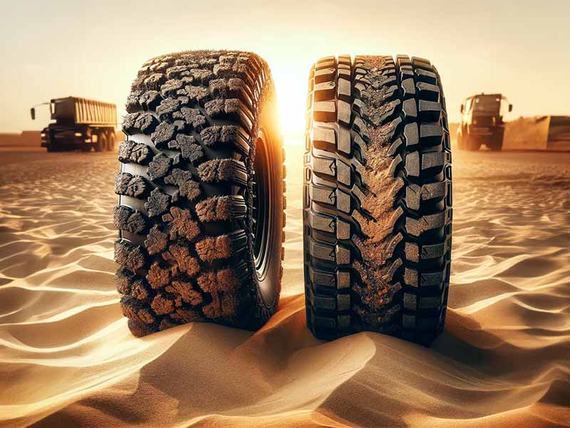 are mud terrain tires good in sand