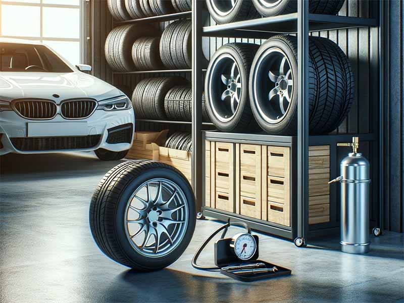 what pressure to store tires
