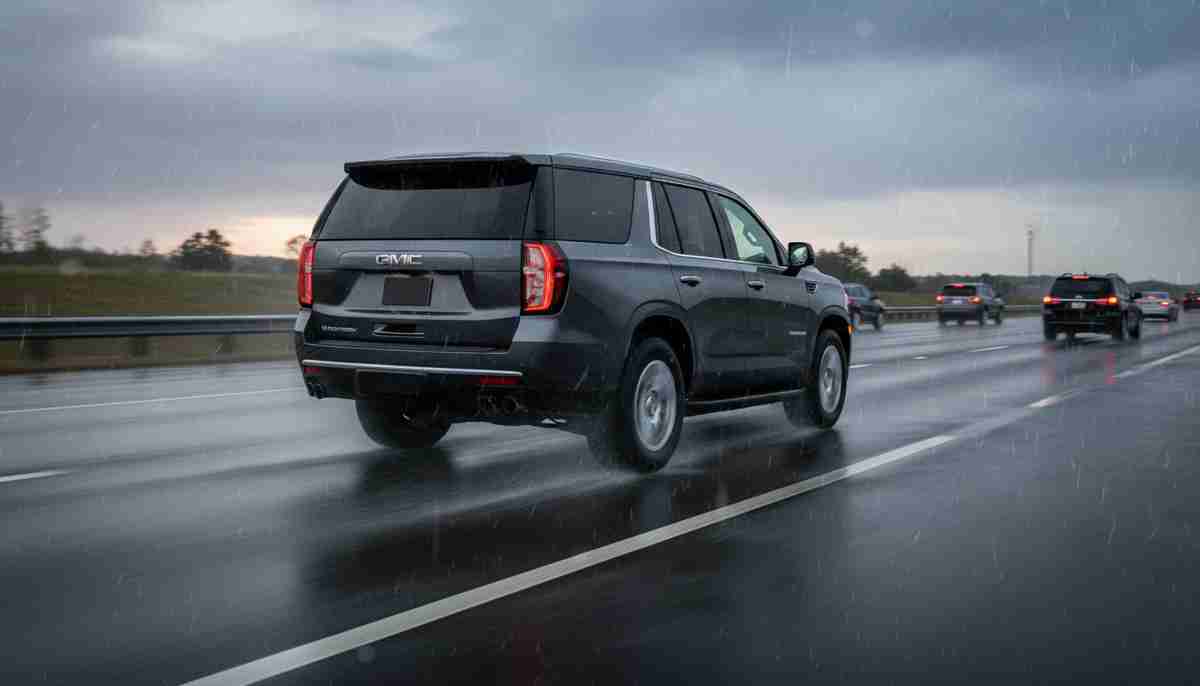 The Bridgestone Dueler H/L 400 has limited wet weather capability — extra caution is advised in heavy rain.