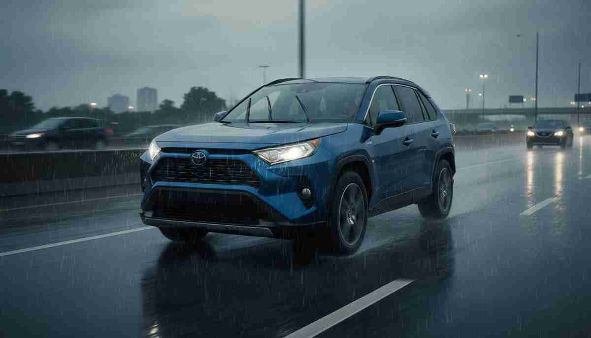 The Continental 4x4 Contact has limited wet weather capability — extra caution is advised in heavy rain.