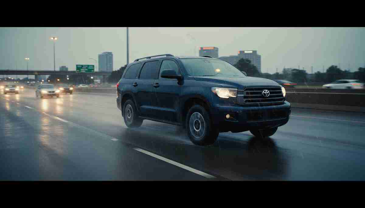 The Dunlop Grandtrek AT23 provides good wet weather performance, handling rainy conditions adequately.