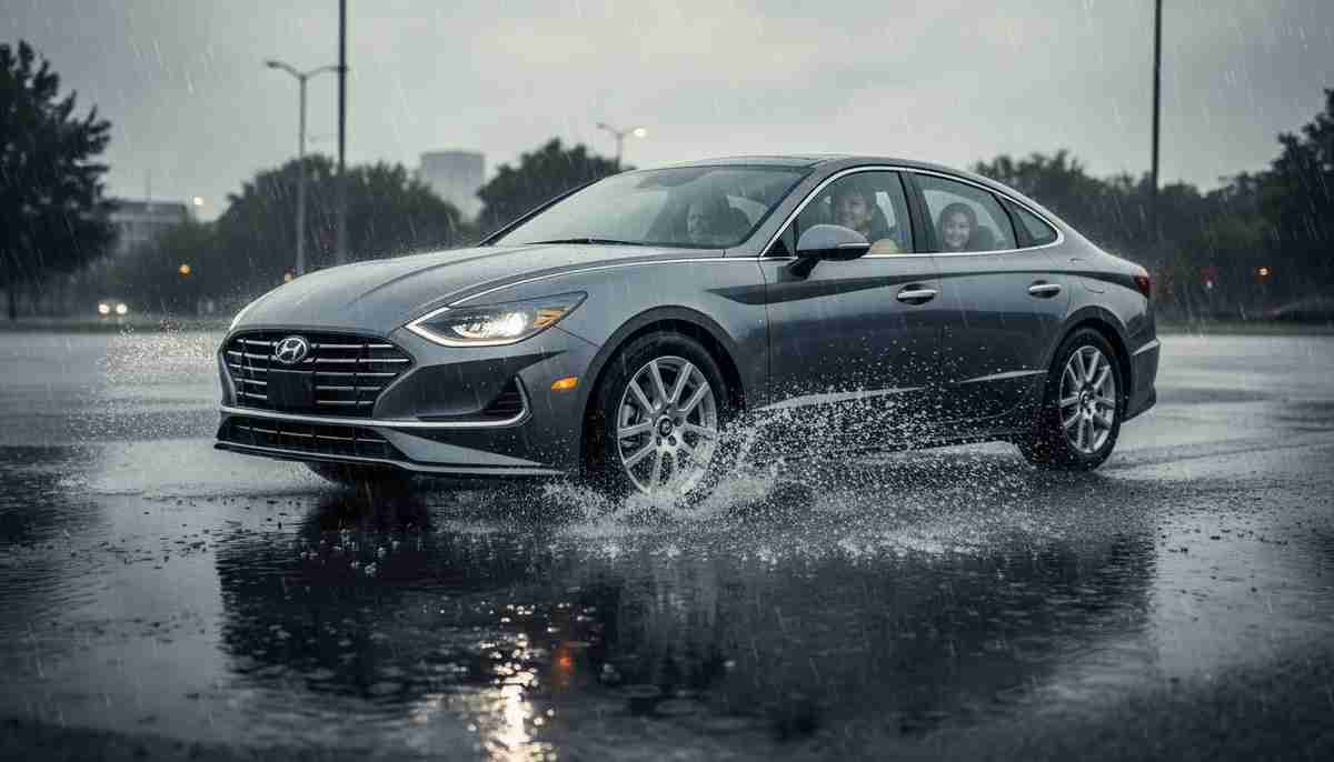 The Goodyear Assurance All-Season provides good wet weather performance, handling rainy conditions adequately.