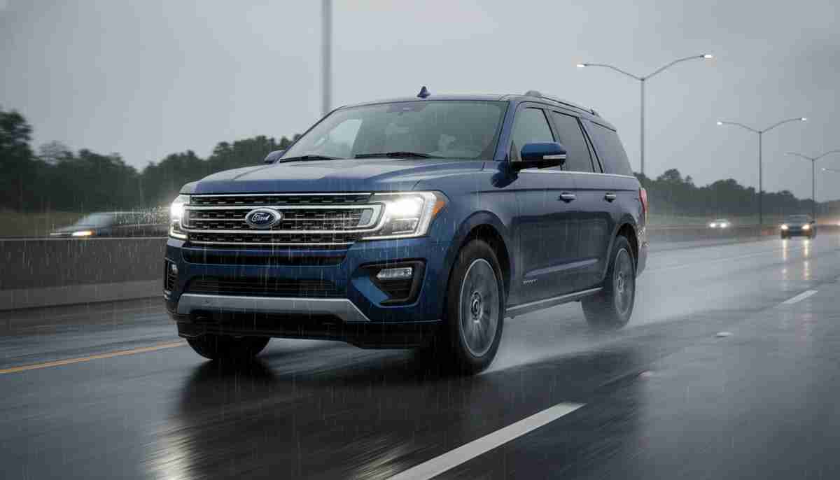 The Hankook Dynapro HT RH12 has limited wet weather capability — extra caution is advised in heavy rain.
