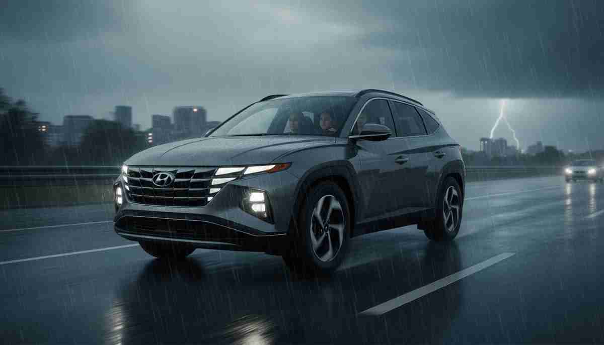 The Nexen Roadian GTX has limited wet weather capability — extra caution is advised in heavy rain.