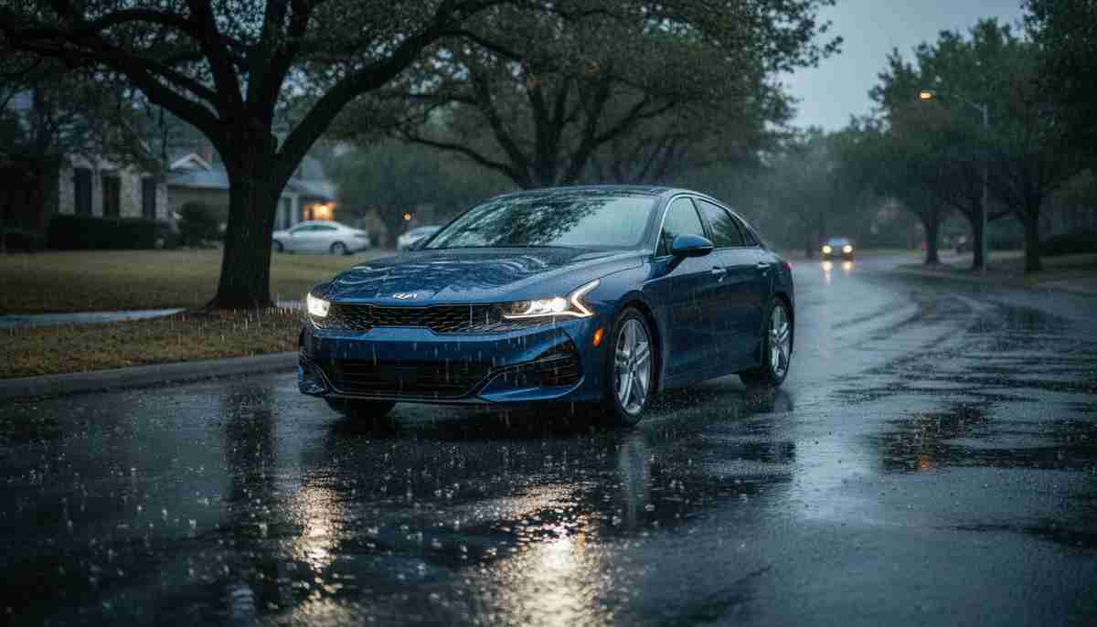 The Pirelli Cinturato P7 All Season provides good wet weather performance, handling rainy conditions adequately.