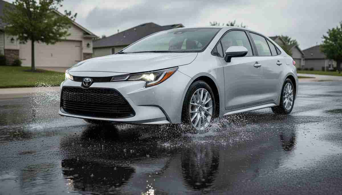 The Yokohama AVID S33D has limited wet weather capability — extra caution is advised in heavy rain.