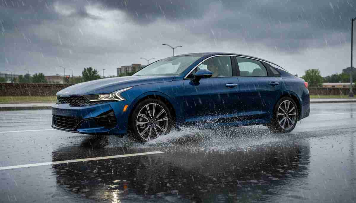 The Yokohama AVID S34D has limited wet weather capability — extra caution is advised in heavy rain.