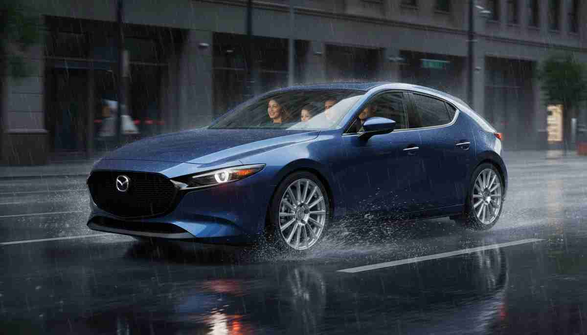 The Yokohama AVID S34NV has limited wet weather capability — extra caution is advised in heavy rain.