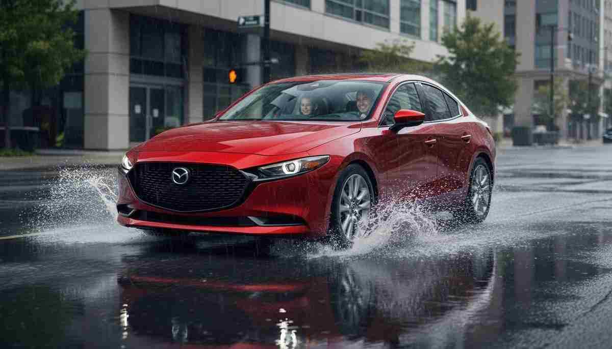 The Yokohama AVID TOURING-S provides good wet weather performance, handling rainy conditions adequately.