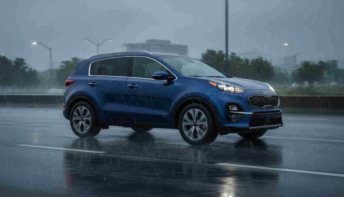 The Bridgestone Ecopia H/L 422 Plus (Original Equipment) has limited wet weather capability — extra caution is advised in heavy rain.