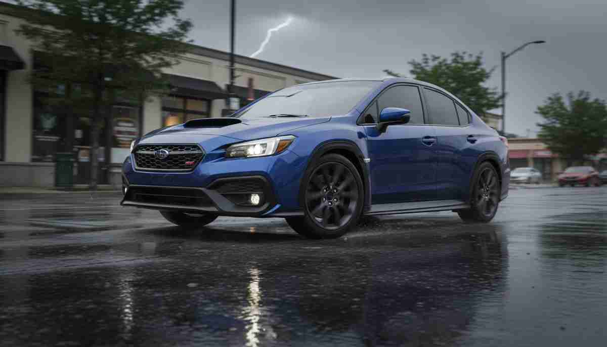 The Dunlop Sport Maxx RT provides good wet weather performance, handling rainy conditions adequately.