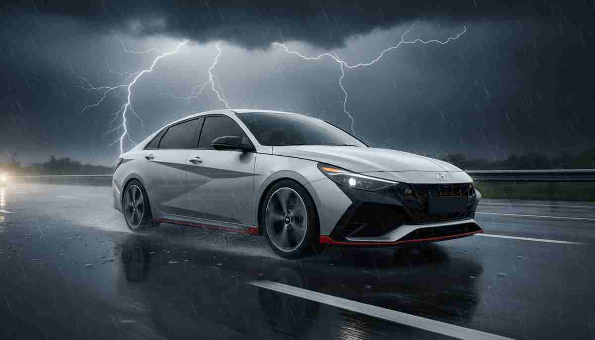 The Goodyear Eagle RS-A provides good wet weather performance, handling rainy conditions adequately.