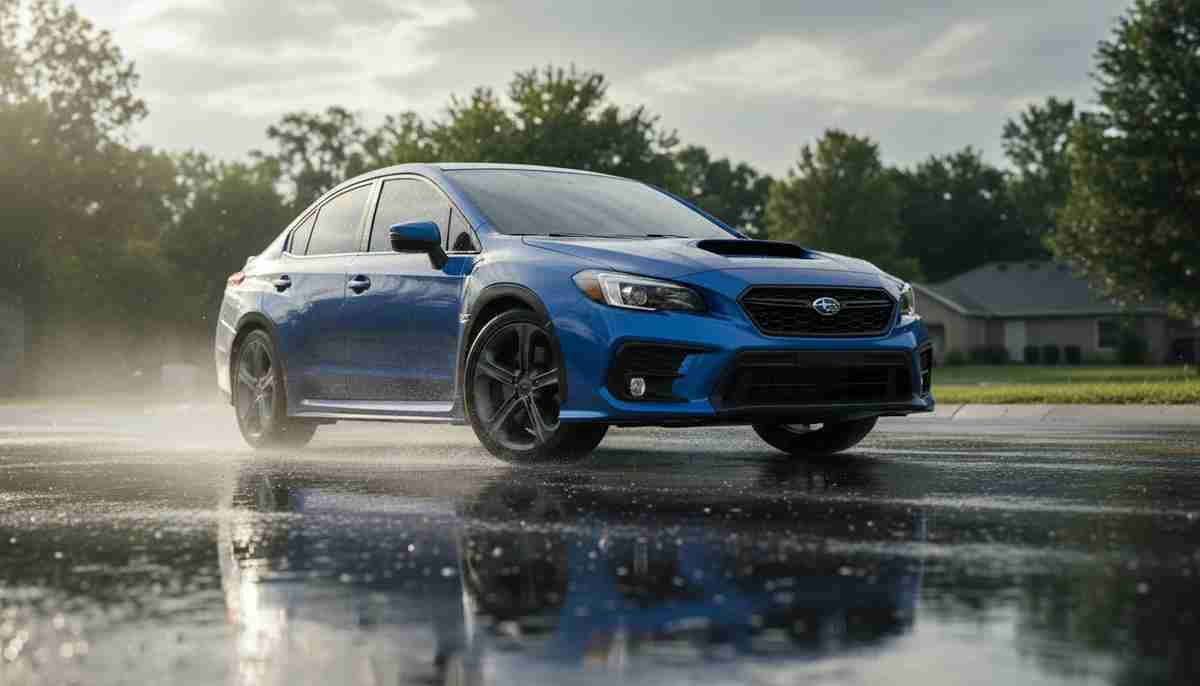 The Kumho Ecsta PS91 provides good wet weather performance, handling rainy conditions adequately.