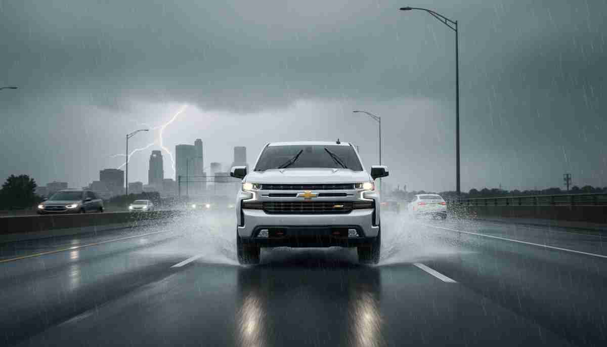 The Bridgestone Dueler H/T D840 has limited wet weather capability — extra caution is advised in heavy rain.