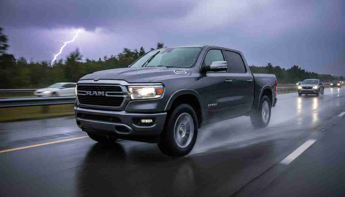 The Pirelli Scorpion STR A has limited wet weather capability — extra caution is advised in heavy rain.