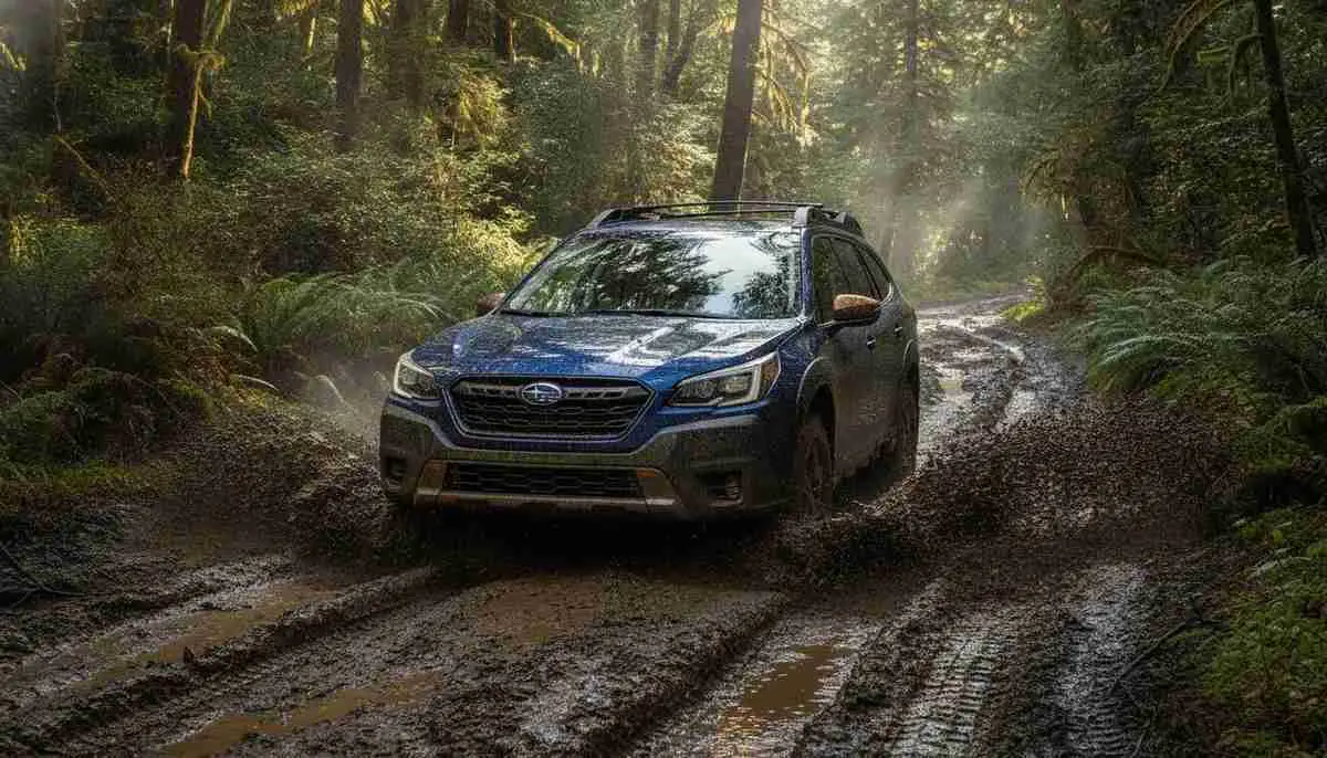 The Goodyear Wrangler All-Terrain Adventure with Kevlar provides good wet weather performance, handling rainy conditions adequately.
