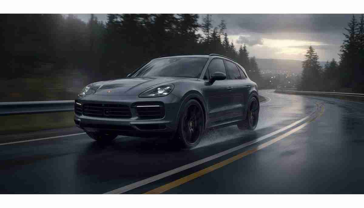 The Goodyear Eagle F1 Asymmetric SUV-4X4 provides good wet weather performance, handling rainy conditions adequately.